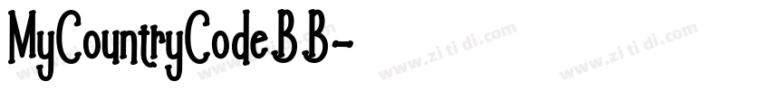 MyCountryCodeBB字体转换