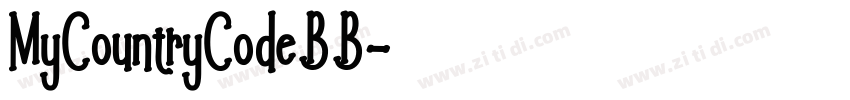 MyCountryCodeBB字体转换