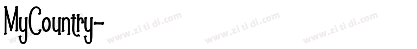 MyCountry字体转换