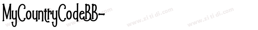 MyCountryCodeBB字体转换