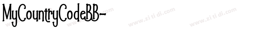 MyCountryCodeBB字体转换