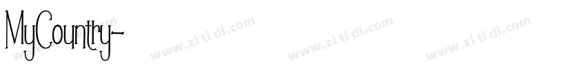 MyCountry字体转换