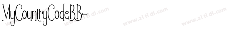 MyCountryCodeBB字体转换