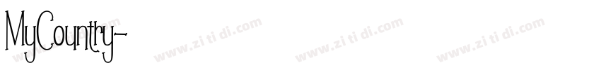 MyCountry字体转换