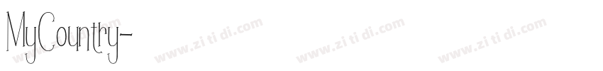 MyCountry字体转换