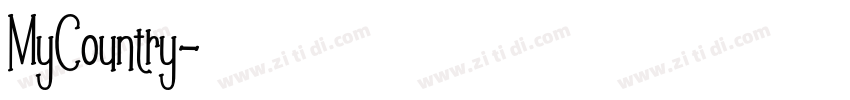 MyCountry字体转换