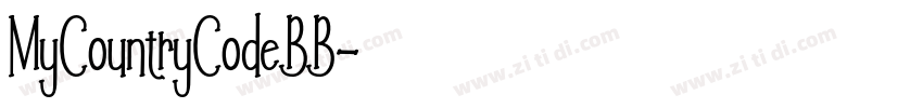 MyCountryCodeBB字体转换