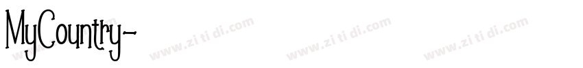 MyCountry字体转换