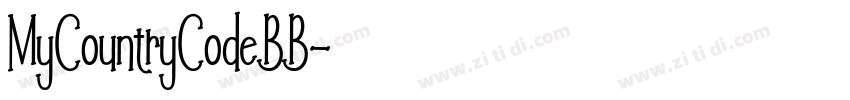 MyCountryCodeBB字体转换