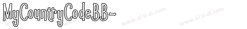 MyCountryCodeBB字体转换