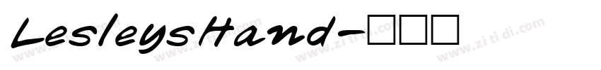 LesleysHand字体转换