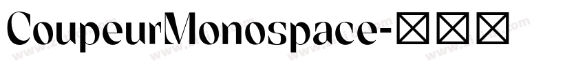 CoupeurMonospace字体转换