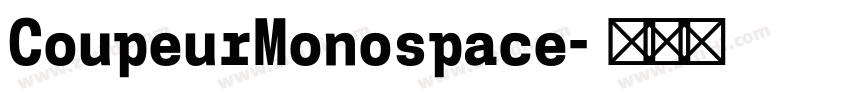 CoupeurMonospace字体转换