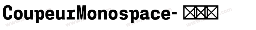 CoupeurMonospace字体转换