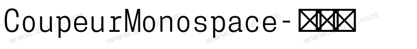 CoupeurMonospace字体转换