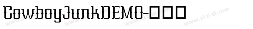 CowboyJunkDEMO字体转换
