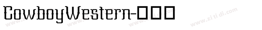 CowboyWestern字体转换
