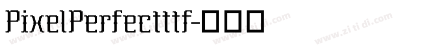 PixelPerfectttf字体转换