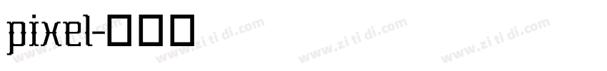 pixel字体转换