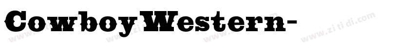 CowboyWestern字体转换