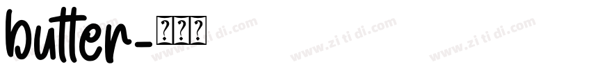butter字体转换
