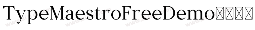 TypeMaestroFreeDemo字体转换