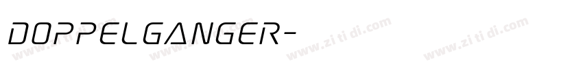 doppelganger字体转换