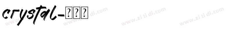 crystal字体转换