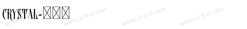 crystal字体转换