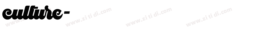 culture字体转换