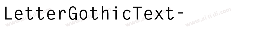 LetterGothicText字体转换