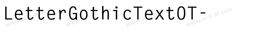 LetterGothicTextOT字体转换