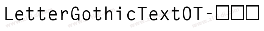 LetterGothicTextOT字体转换