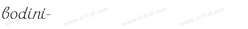 bodini字体转换