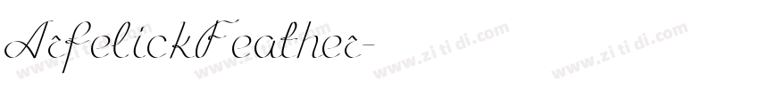 ArfelickFeather字体转换