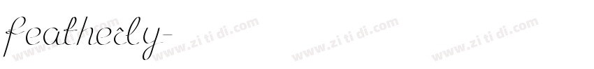 featherly字体转换
