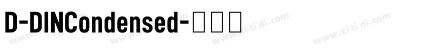 D-DINCondensed字体转换