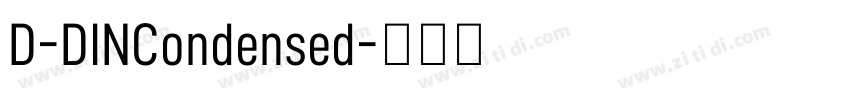 D-DINCondensed字体转换