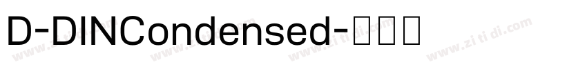 D-DINCondensed字体转换