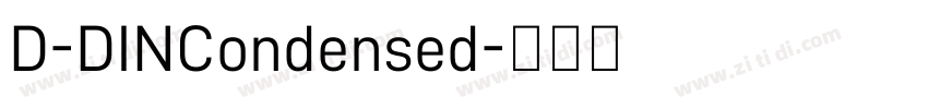 D-DINCondensed字体转换