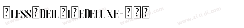 AlessaBeilaireDeluxe字体转换