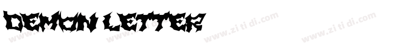 Demon_Letter字体转换