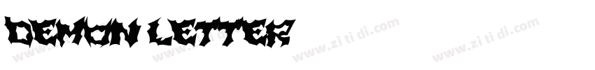 Demon_Letter字体转换