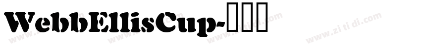 WebbEllisCup字体转换
