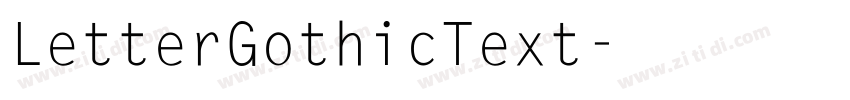 LetterGothicText字体转换