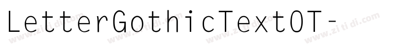 LetterGothicTextOT字体转换