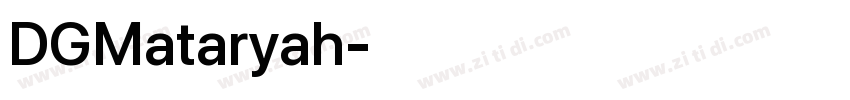 DGMataryah字体转换
