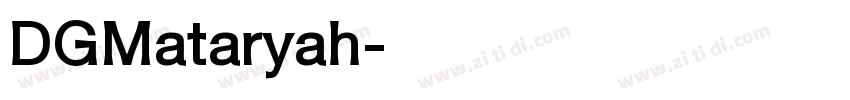 DGMataryah字体转换