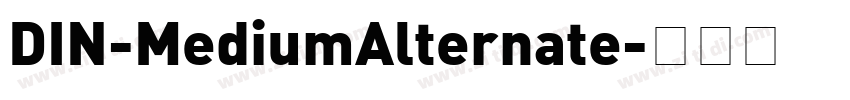 DIN-MediumAlternate字体转换