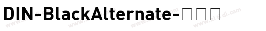 DIN-BlackAlternate字体转换